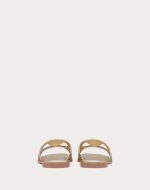 VLOGO CUT-OUT LAMINATED NAPPA LEATHER SLIDE SANDAL - Image 5